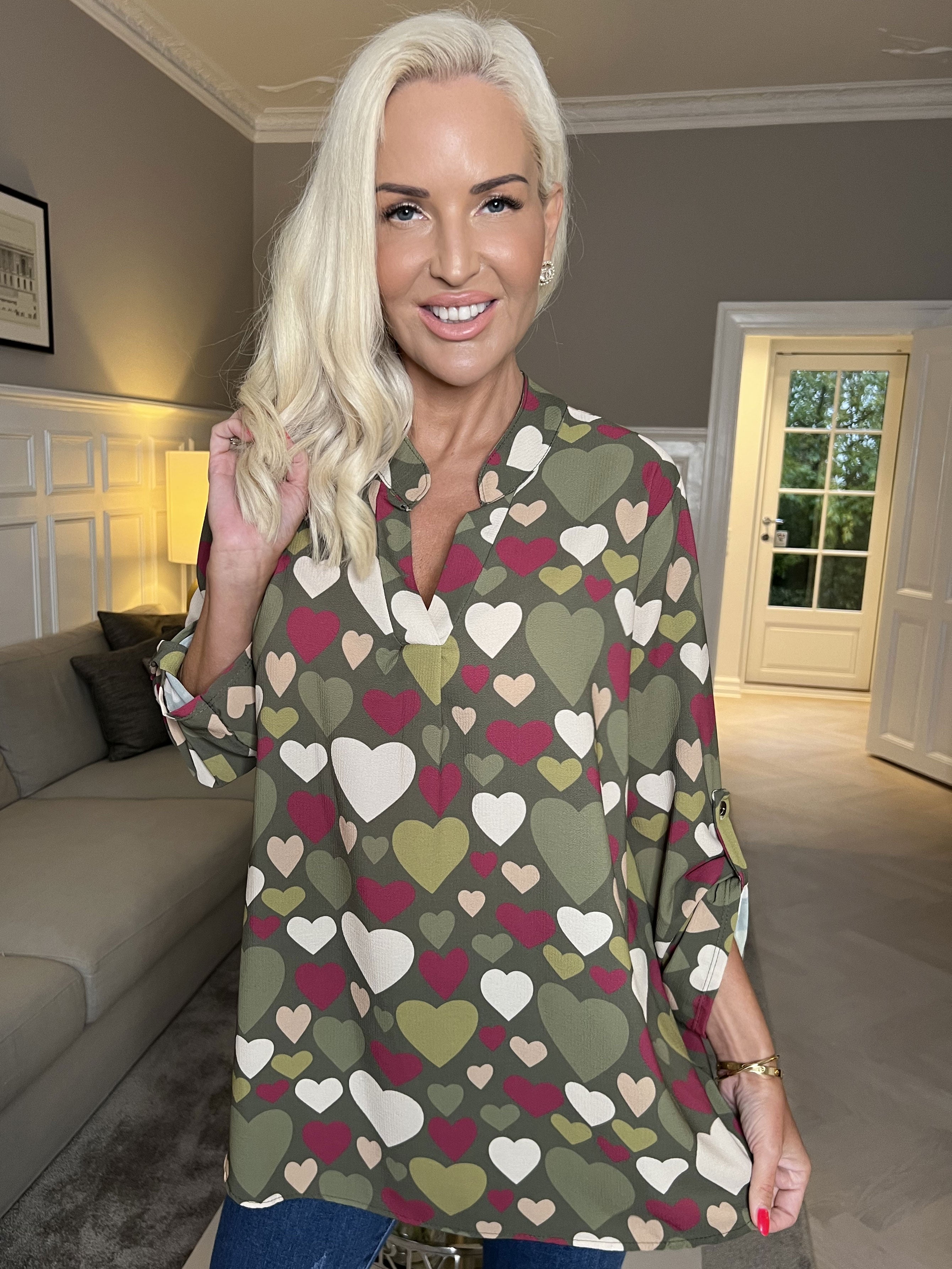 Vanesa Heart - Skjorte med mønster af hjerter